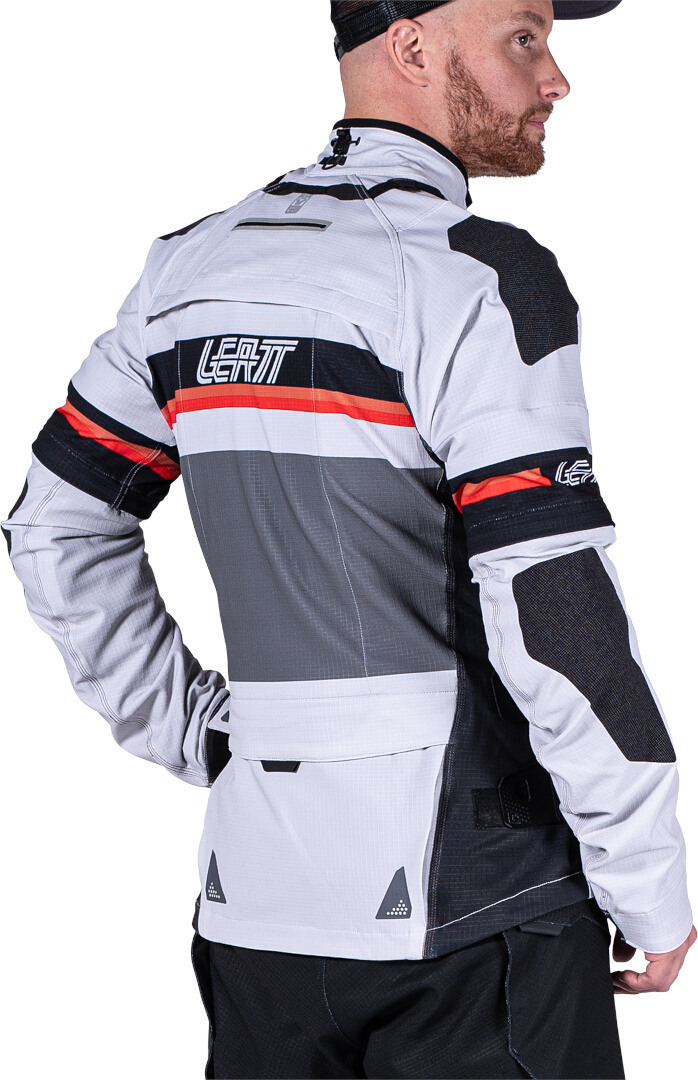Leatt ADV Rally 5.5 Blouson textile de moto Gris clair/gris foncé/noir L Figure 26