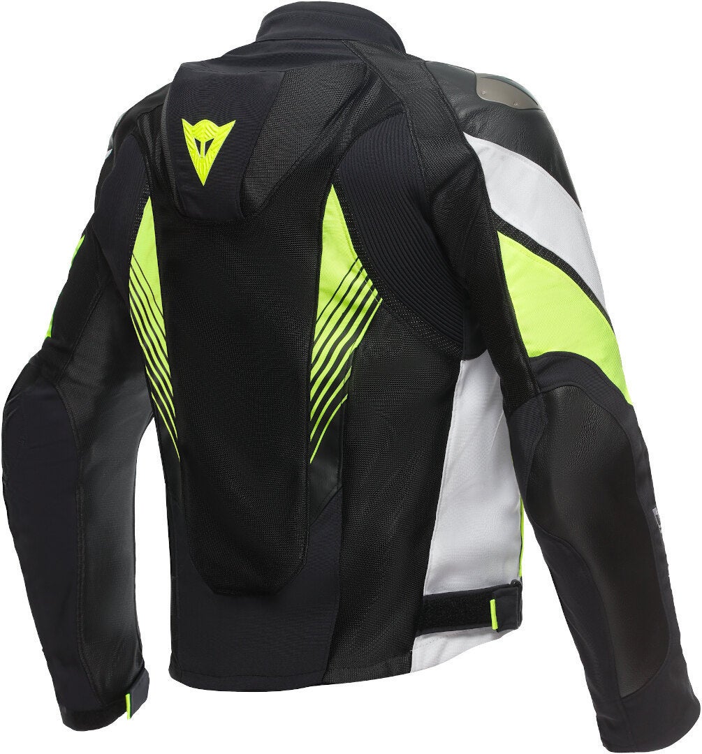 Dainese Super Rider 2 Absoluteshell Motorcycle Textile Jacket black/white/neon-yellow 58 Figure 2