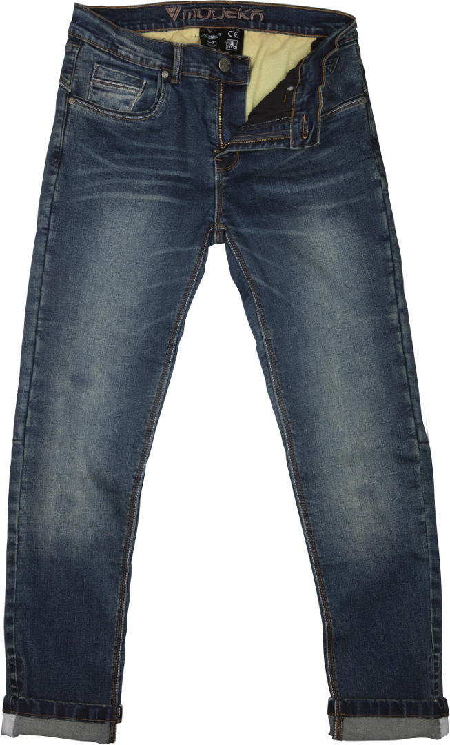 Modeka Glenn Slim Motorrad Textilhose blue stone waschung 32 L34 Abbildung 1