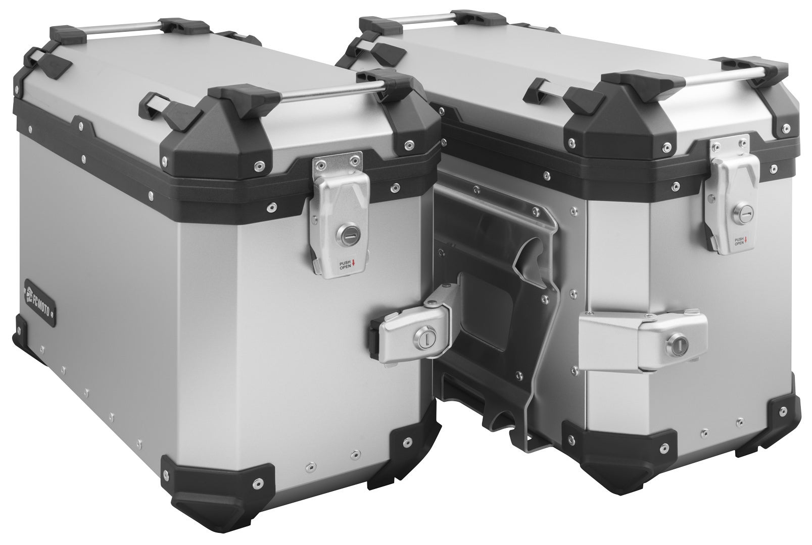 FC-Moto Terreno EVO Silver 36 L Alu Side Case Set + Lock Cylinder Set Main article Figure 1