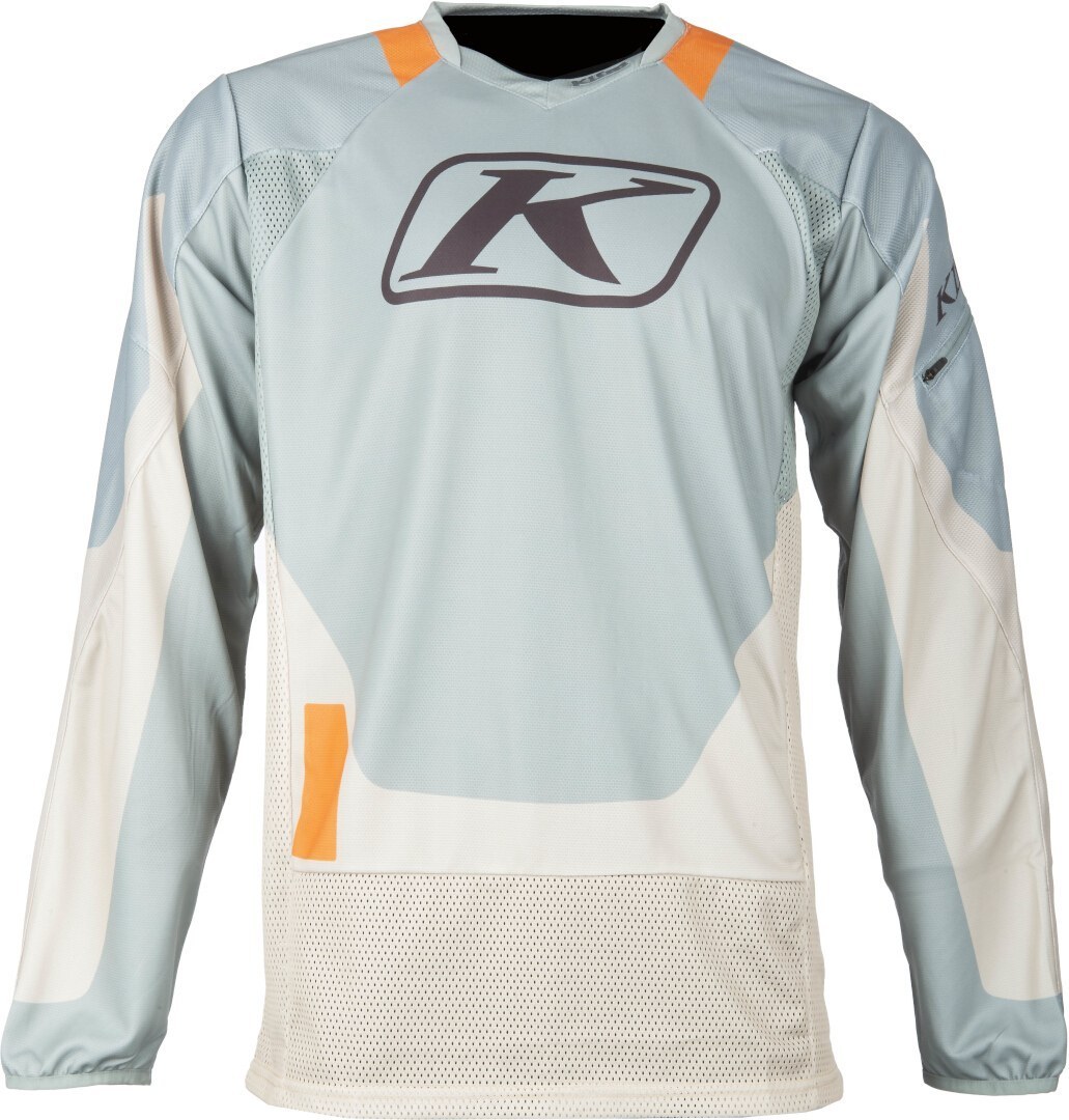 Klim Dakar 2025 Tricou de motocross gri/mentă/portocaliu XXL Figura 2