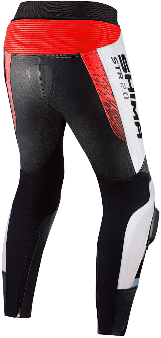 SHIMA STR 2.0 Motorcycle Leather Pants black/white/red 48 Figure 2