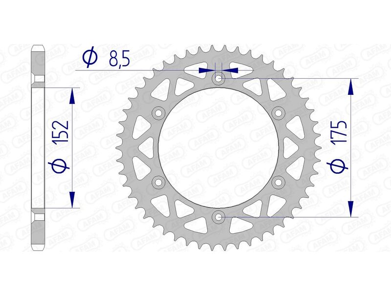 AFAM Corona in alluminio 13508 - 520 Figura 2