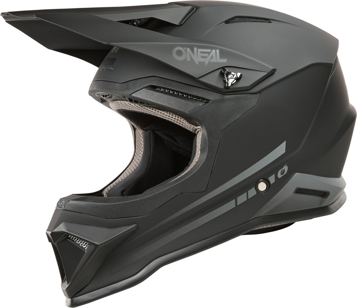 Oneal 1SRS Solid Motocross hjelm til børn Sort Y/L (49-50) Figur 8