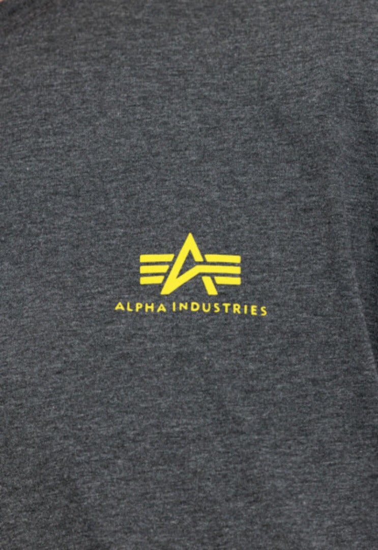 Alpha Industries Basic T Small Logo Tričko šedoskvrnitý XS Obrázek 2