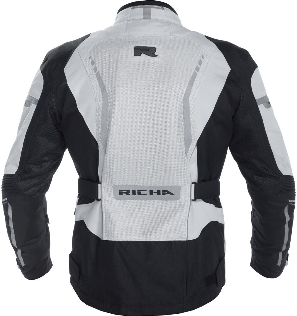 Richa Infinity 2 Mesh waterproof Motorcycle Textile Jacket light grey/black M Figure 2