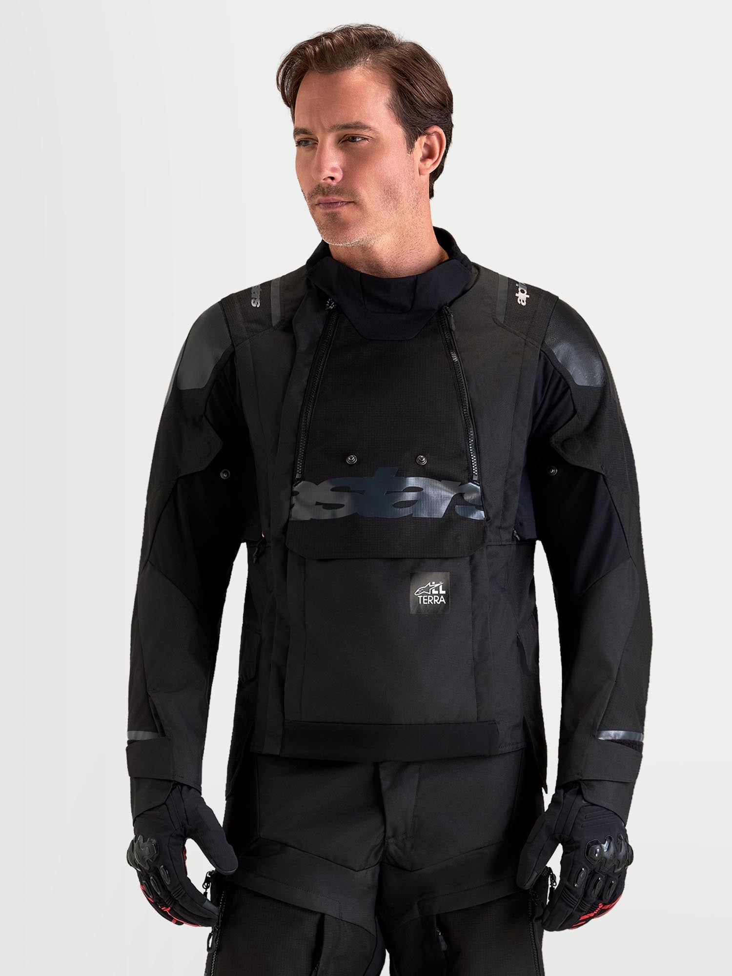 Alpinestars Harok V2 Drystar wasserdichte Motorrad Textiljacke schwarz L Abbildung 8