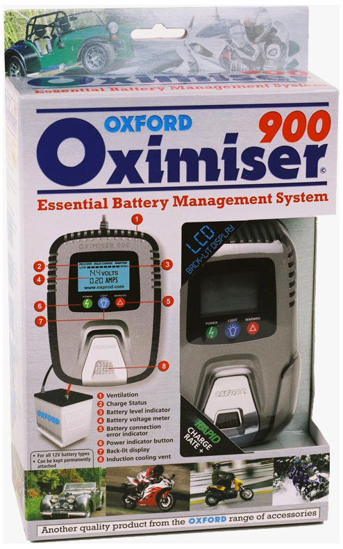 Oxford Oximiser 900 Batteriladdare Figur 3
