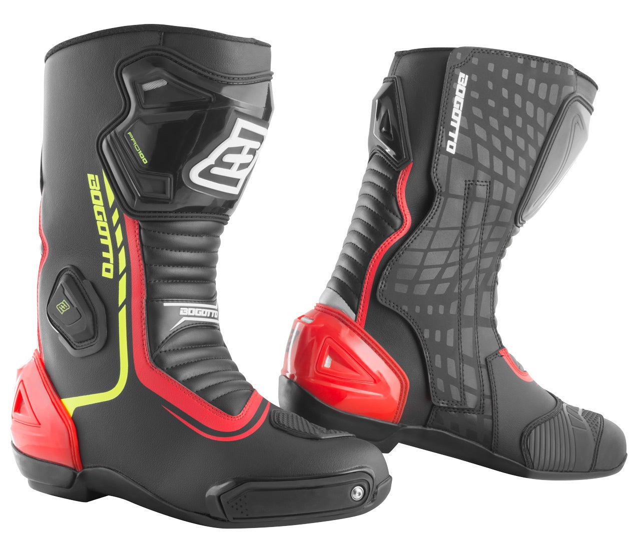 Bogotto Race-X Motorcycle Boots black/red/yellow 45 Figure 1