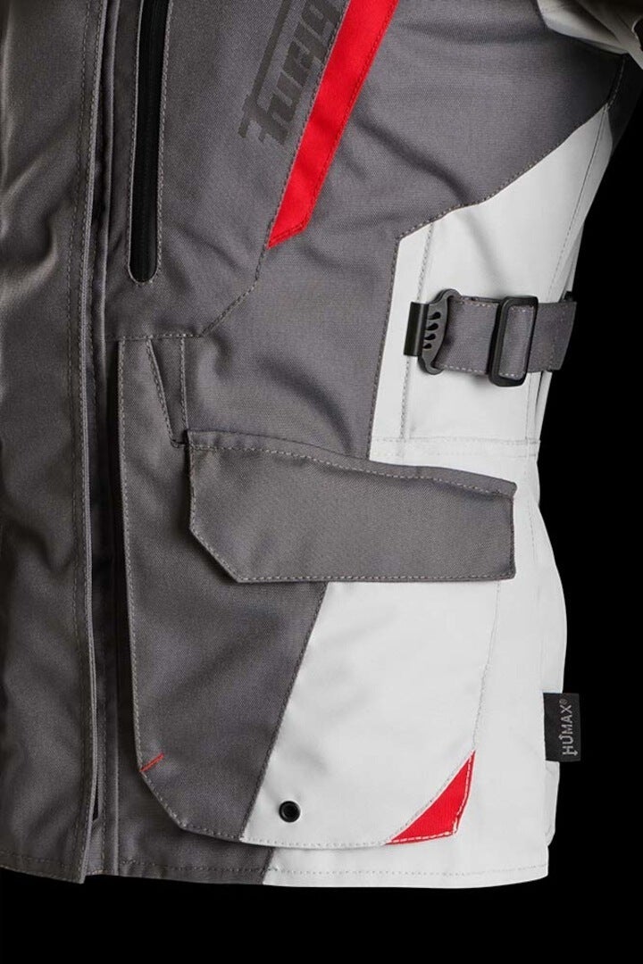Furygan Apalaches Evo Ladies Motorcycle Textile Jacket grey/white/red 4XL Figure 11