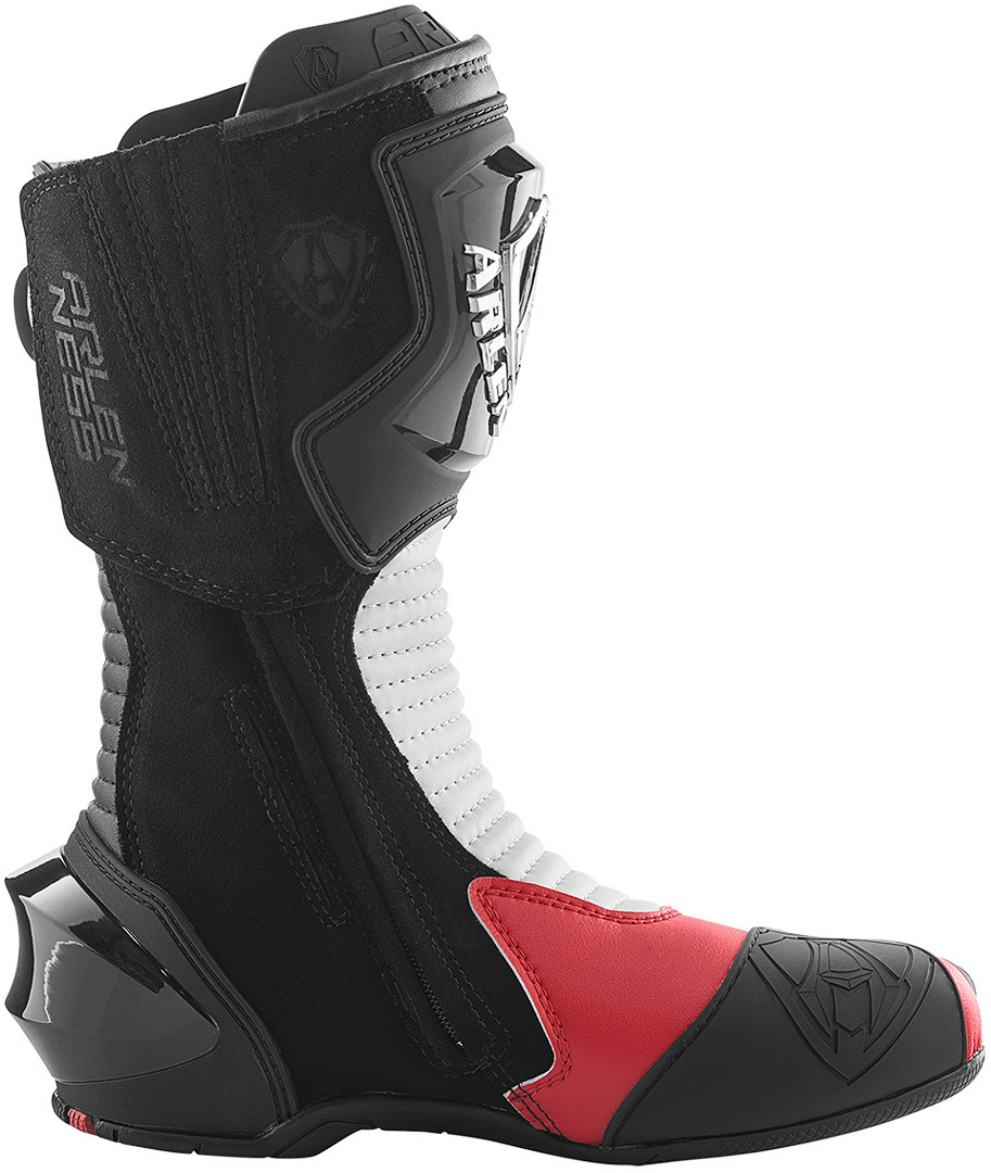 Arlen Ness Xaus Replica Motorcycle Boots black/red/white 45 Figure 3