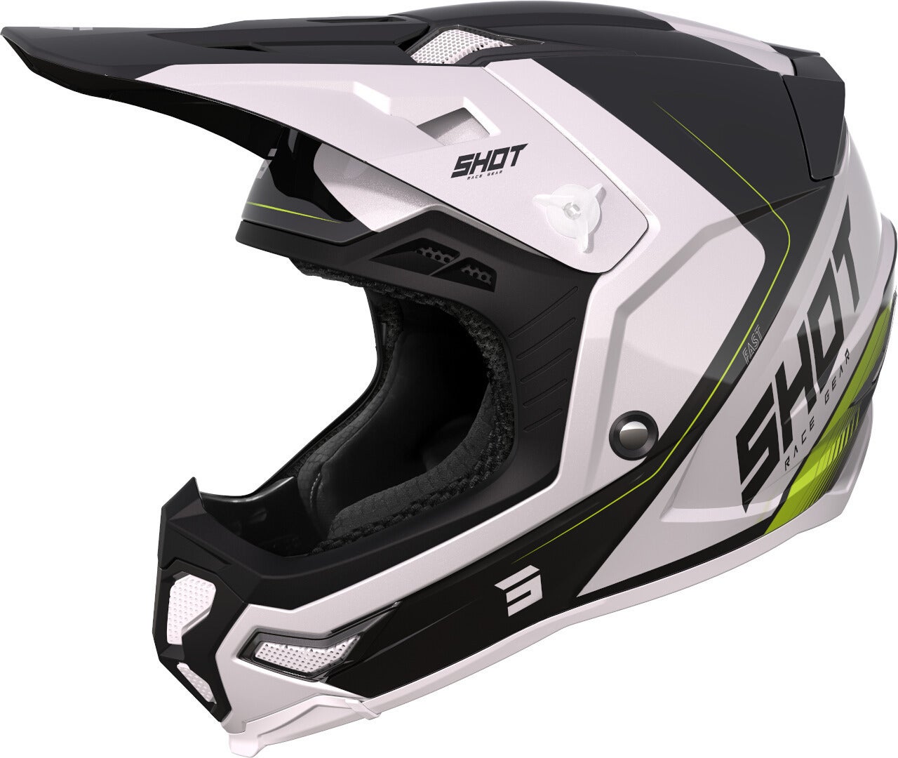 Shot Core Fast Casco de motocross Negro/Blanco L (59/60) Figura 1