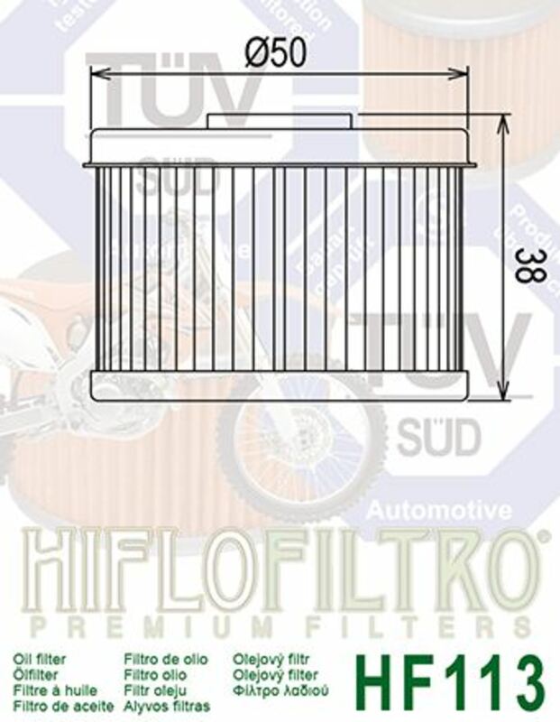 Hiflofiltro Filtru de ulei - HF113 Figura 4