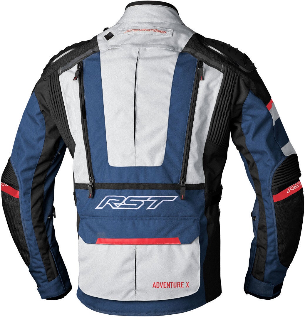 RST Pro Series Adventure-Xtreme Motorcycle Textile Jacket white/blue/red XL Figure 2