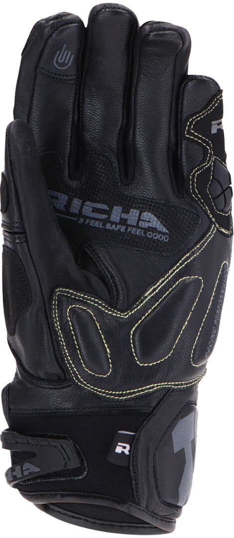 Richa Stealth perforerade motorcykelhandskar svart L Figur 3