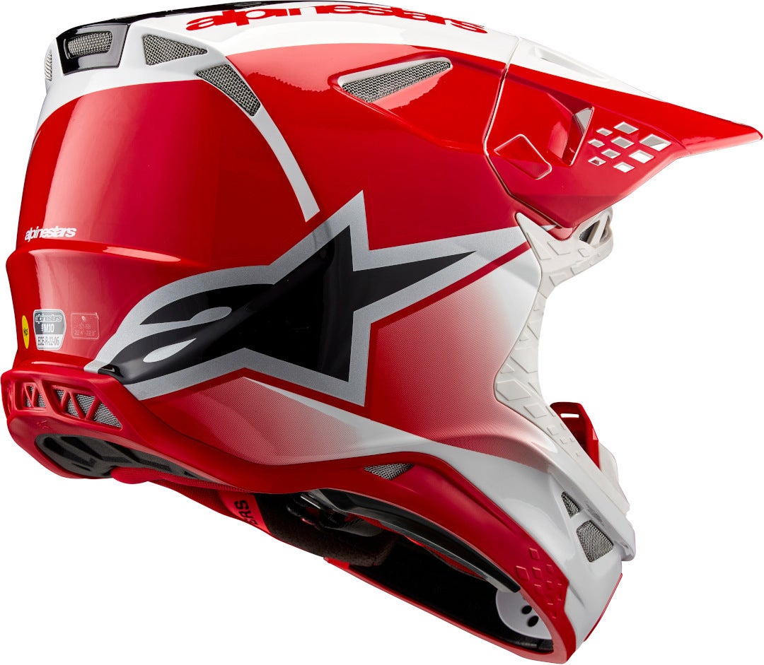 Alpinestars Supertech S-M10 Unite 2024 Casco Motocross bianco/rosso S (55/56) Figura 2