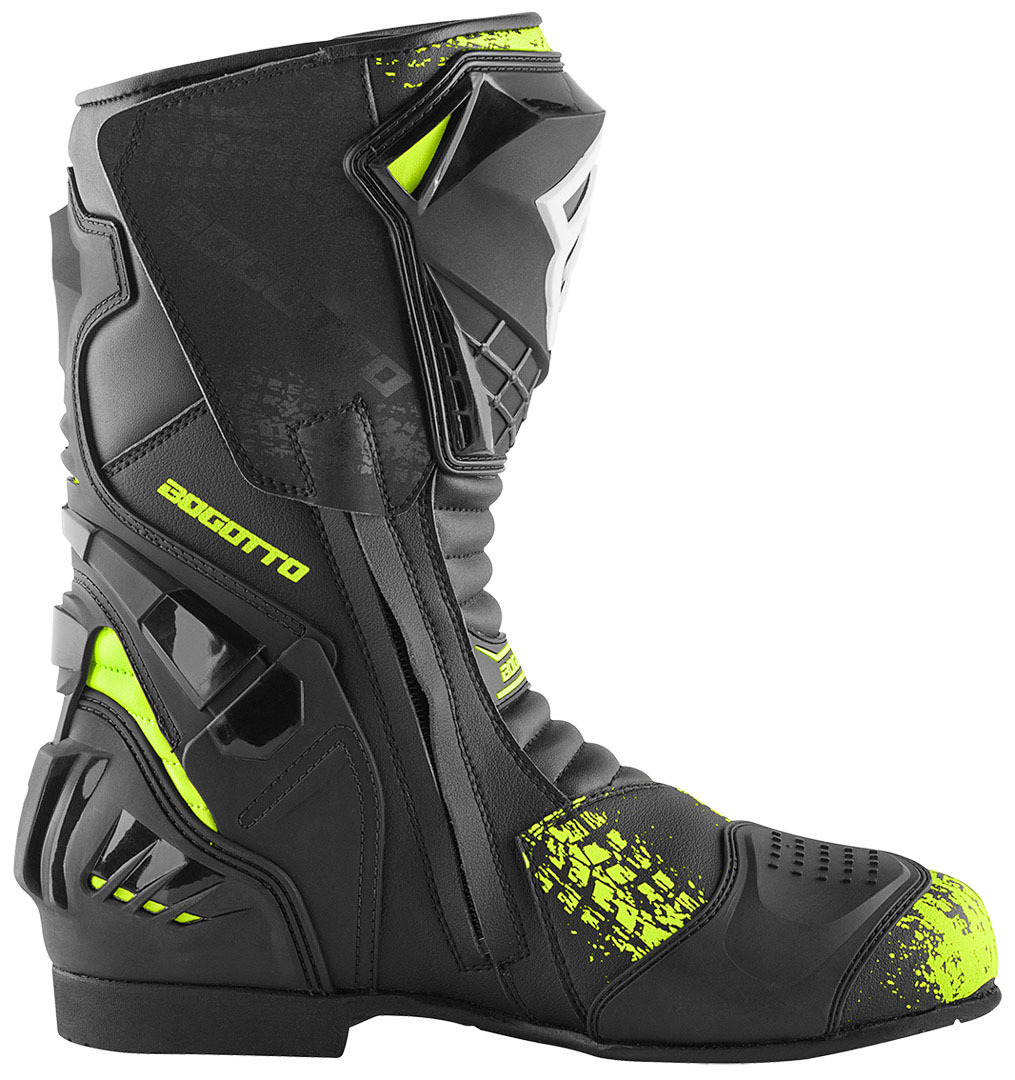 Bogotto Assen Evo Motorcycle Boots black/neon-yellow 41 Figure 3