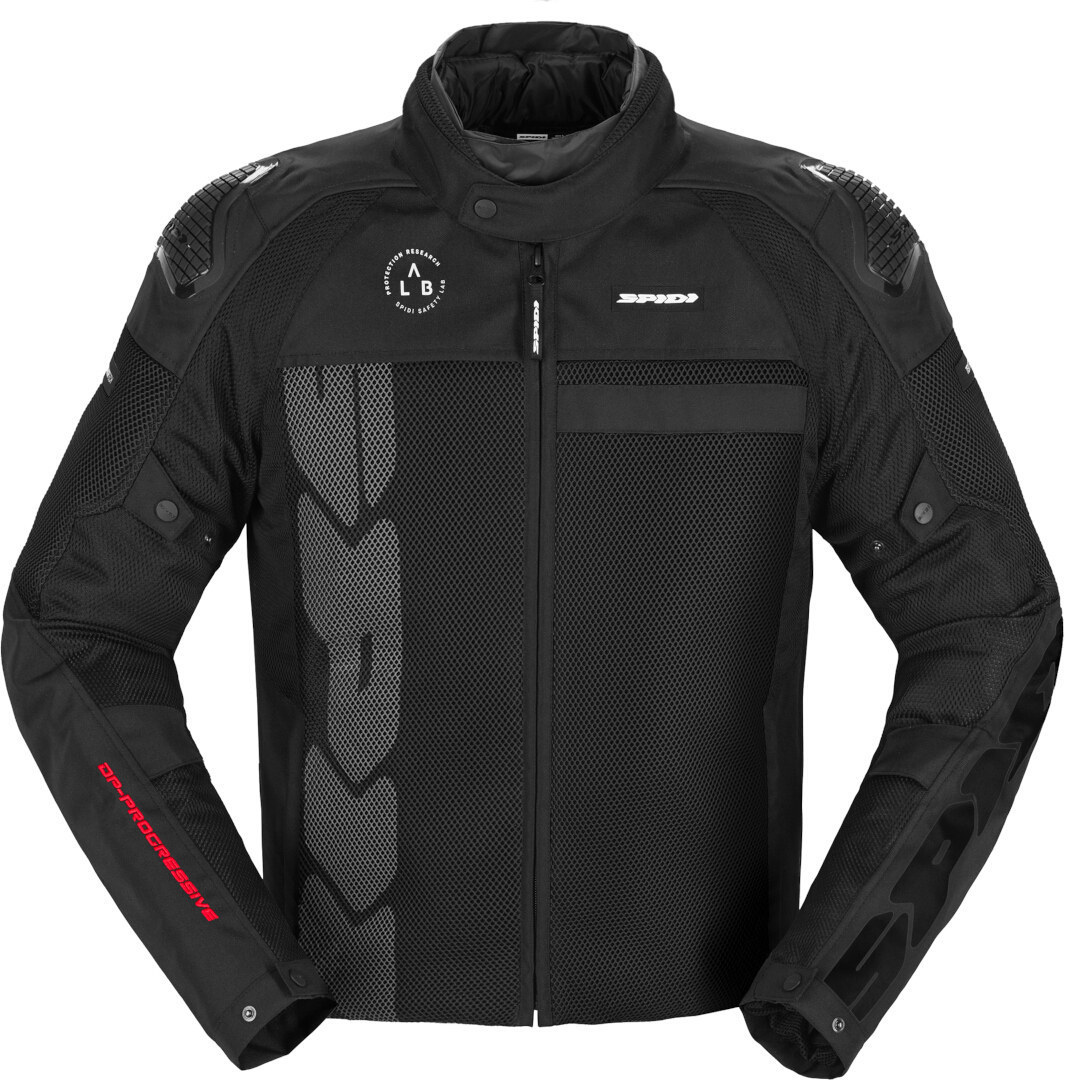Spidi Progressive Net H2Out Motorfiets textiel jas Zwart 3XL Figuur 1