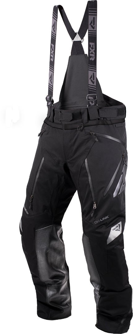 FXR Renegade SX Pro ビブパンツ 黒/灰色 ロングL 図1