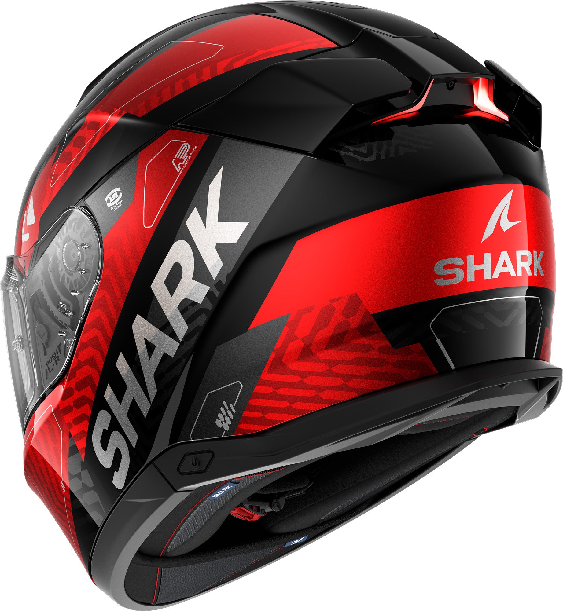 Shark Skwal i3 Ready Helma Černá/stříbrná/červená L (59/60) Obrázek 2