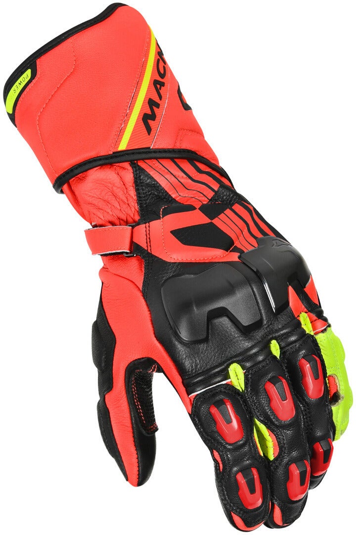 Macna Powertrack Motorcycle Gloves red/black L Figure 1