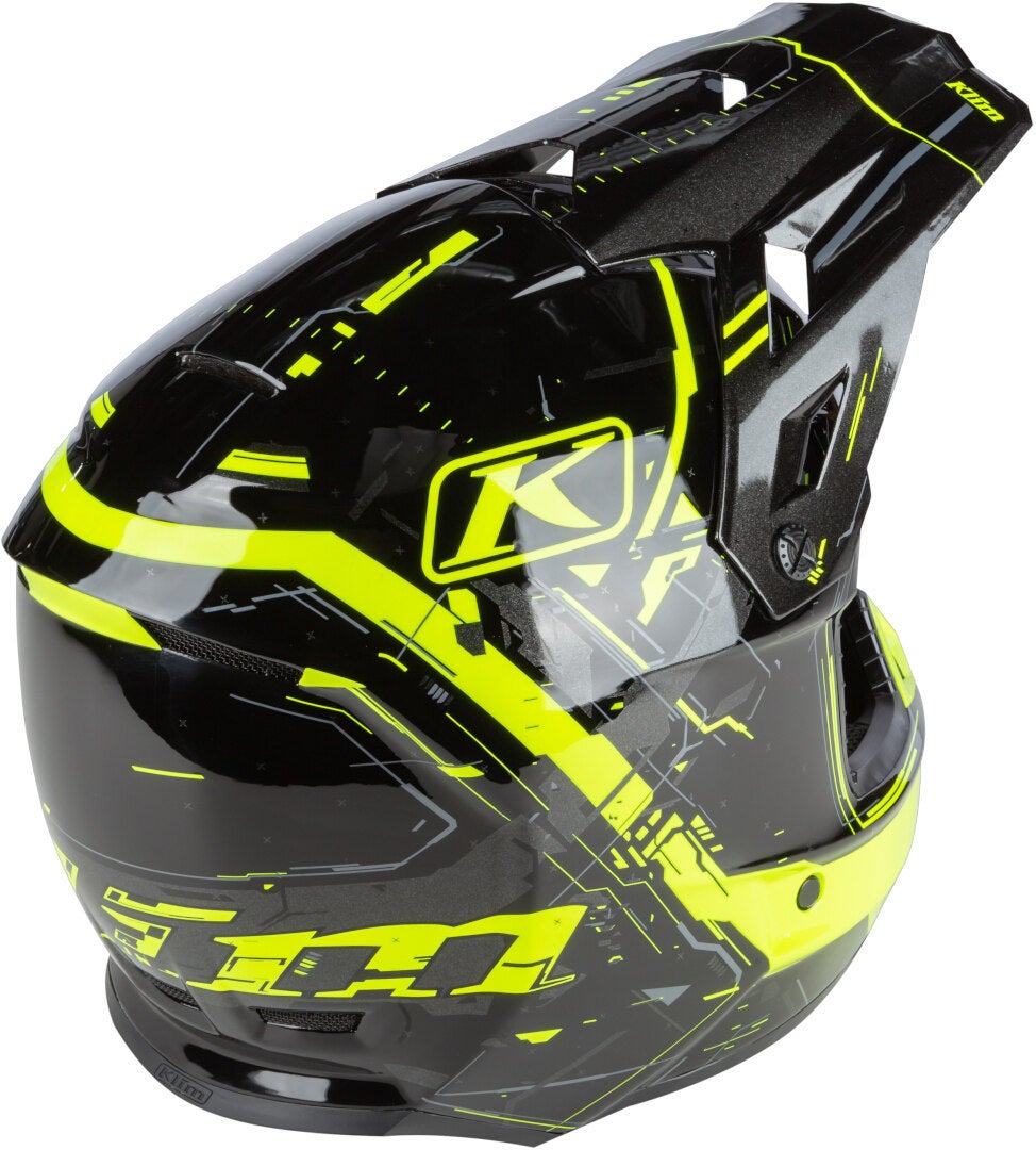 Klim F3 Recoil Casco Motocross nero/giallo XXL (62/63) Figura 9