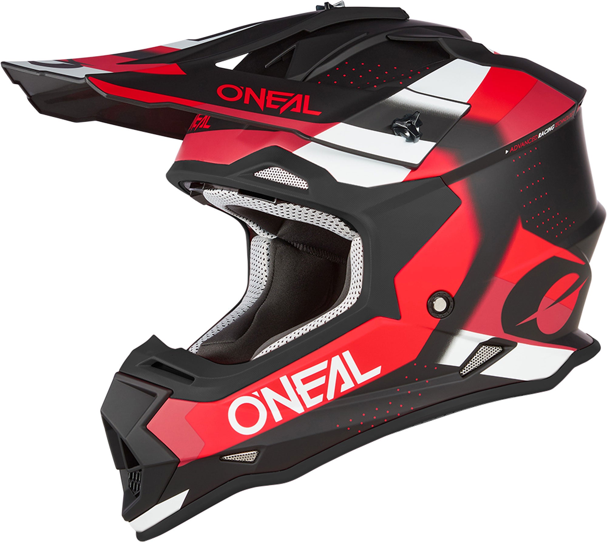 Oneal Men's Black/Red/White 2Series Spyde V23 Motocross Helmet