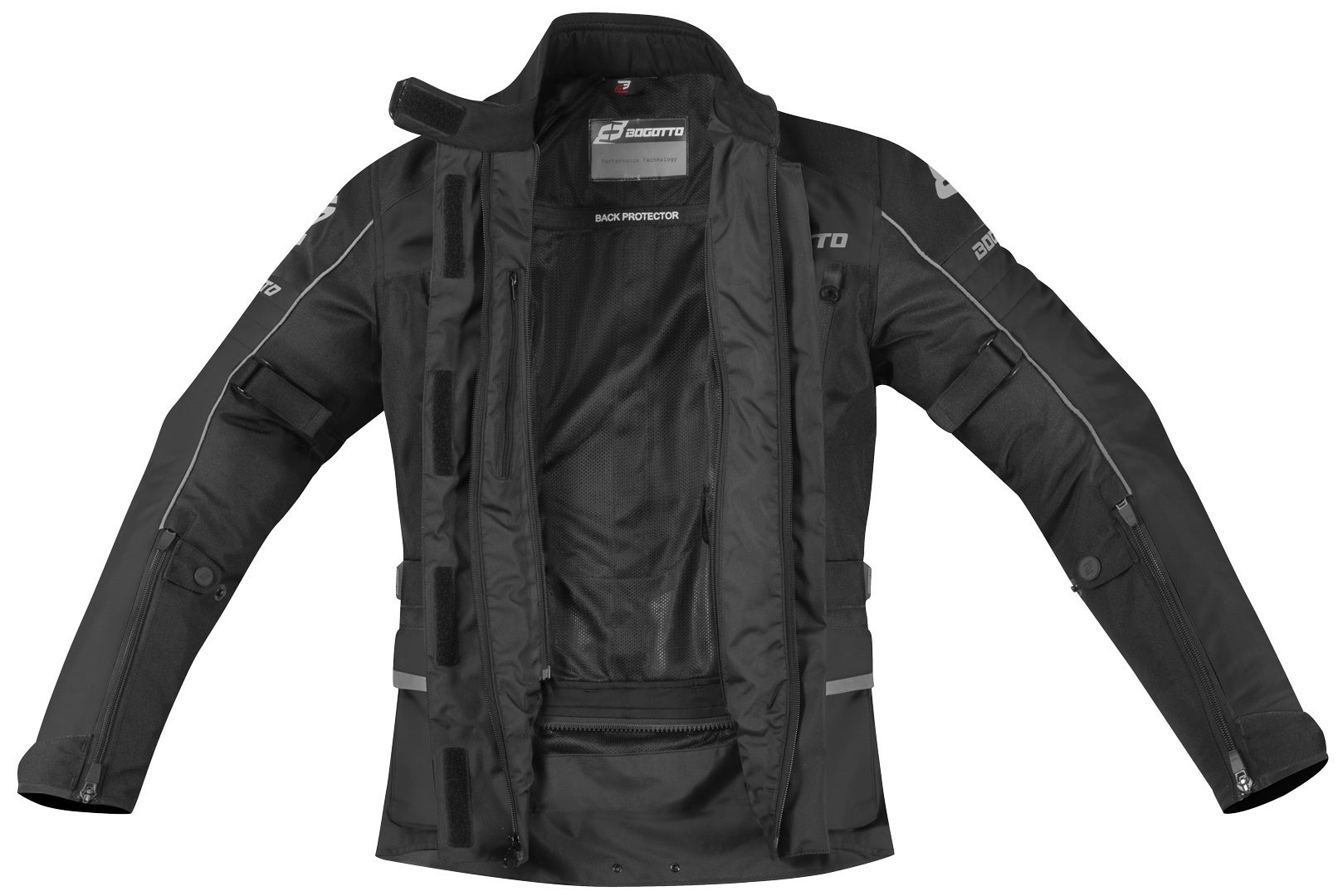 Bogotto Tampar Tour imperméable dames moto textile veste noir L Figure 6