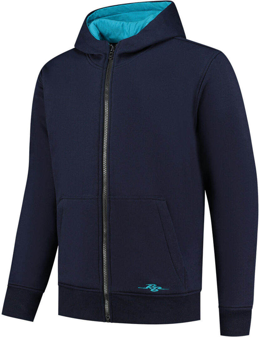 Rusty Stitches Peter Motorcycle Zip Hoodie dark blue M Figure 1