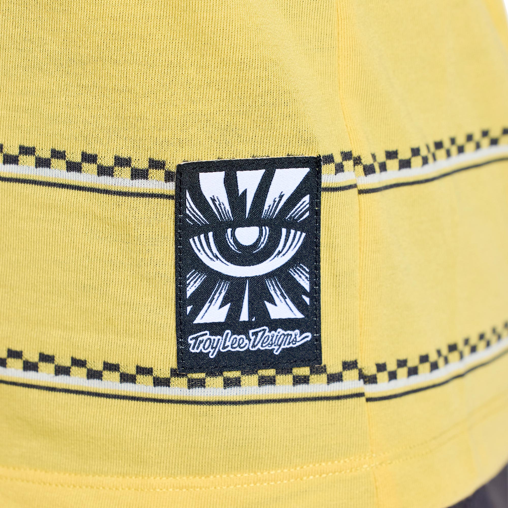 Troy Lee Designs Lilium Ride Checked Out Maillot de vélo à manches courtes pour dames jaune XL Figure 6