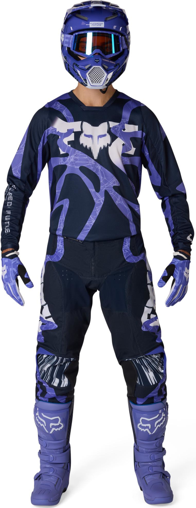 FOX 180 Diffuse Special Edition Pantalones de motocross azul/morado 38 Figura 9