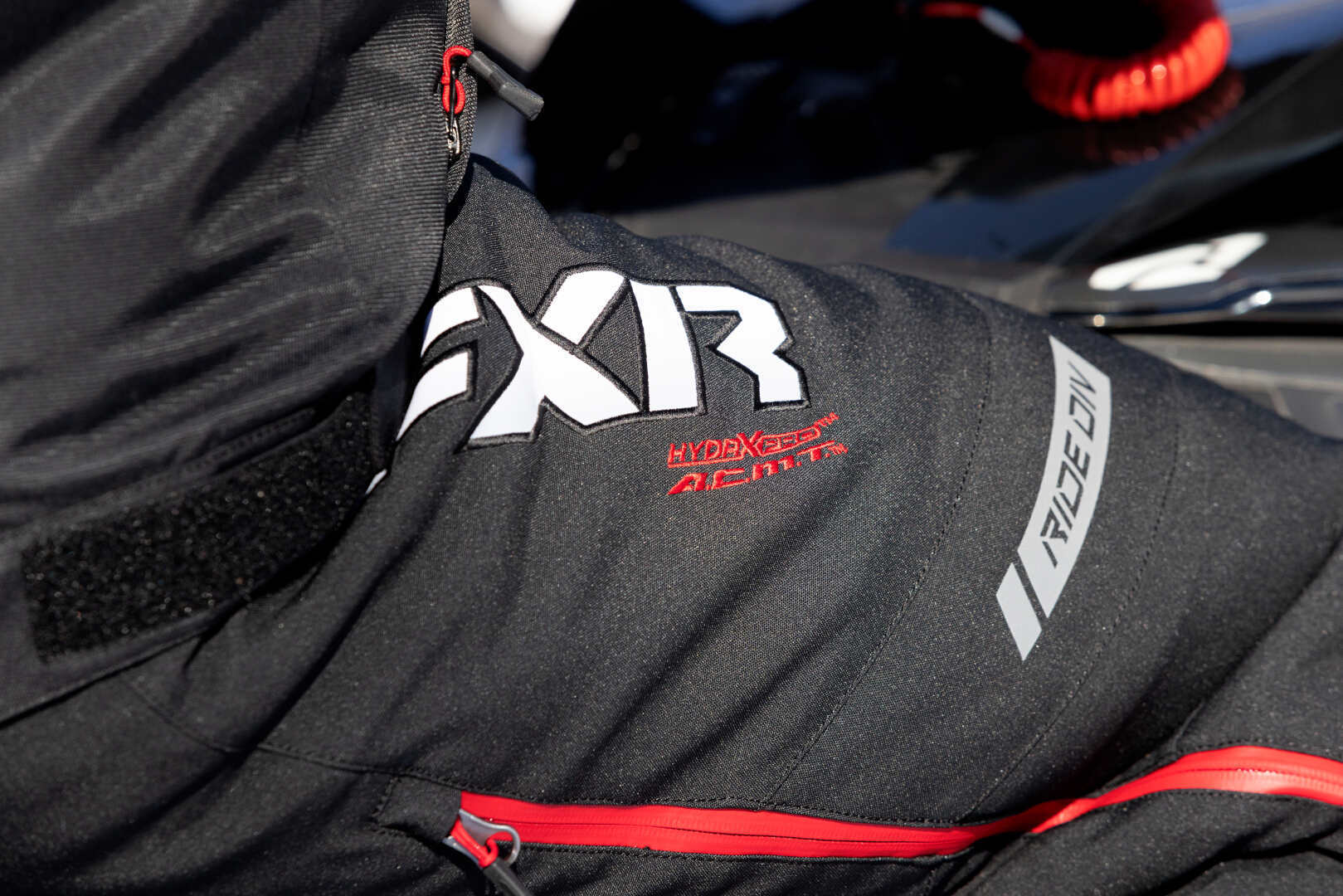 FXR Mission FX 2023 Snowmobile Bib Pants black/red M Figure 4