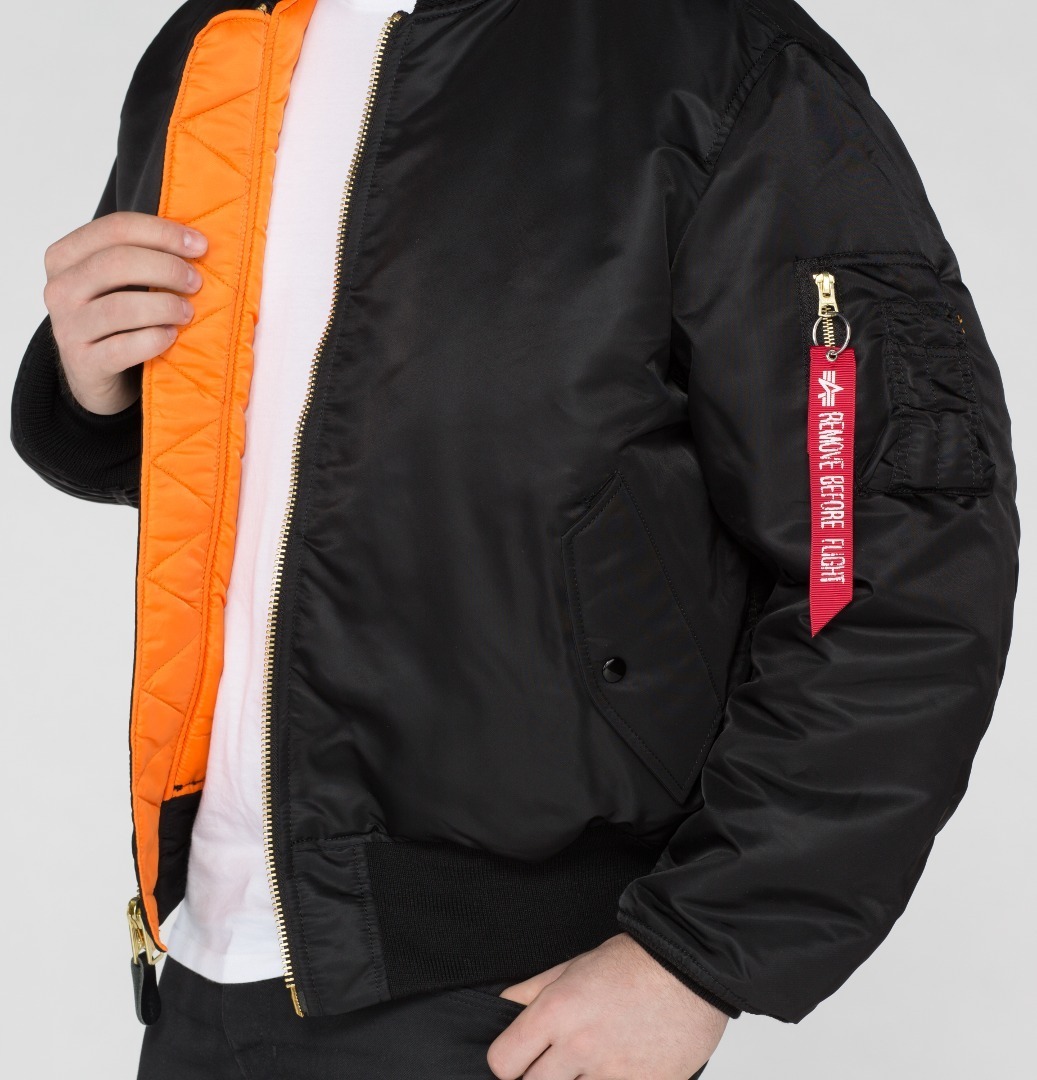 Alpha Industries MA-1 Jacket black M Figure 2