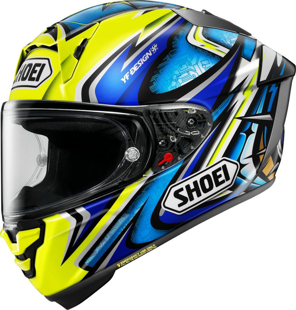 Shoei X-SPR Pro Daijiro Helm geel/blauw/wit Verlies (59/60) Figuur 1