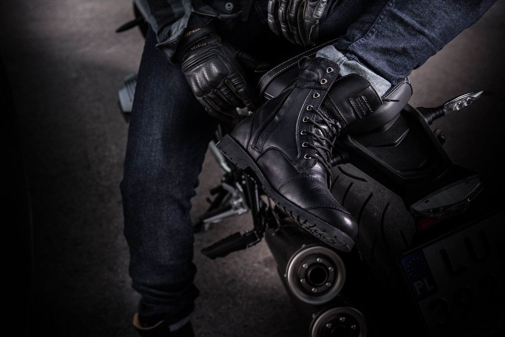 SHIMA Thomson Motorcycle Shoes black 46 Figure 6