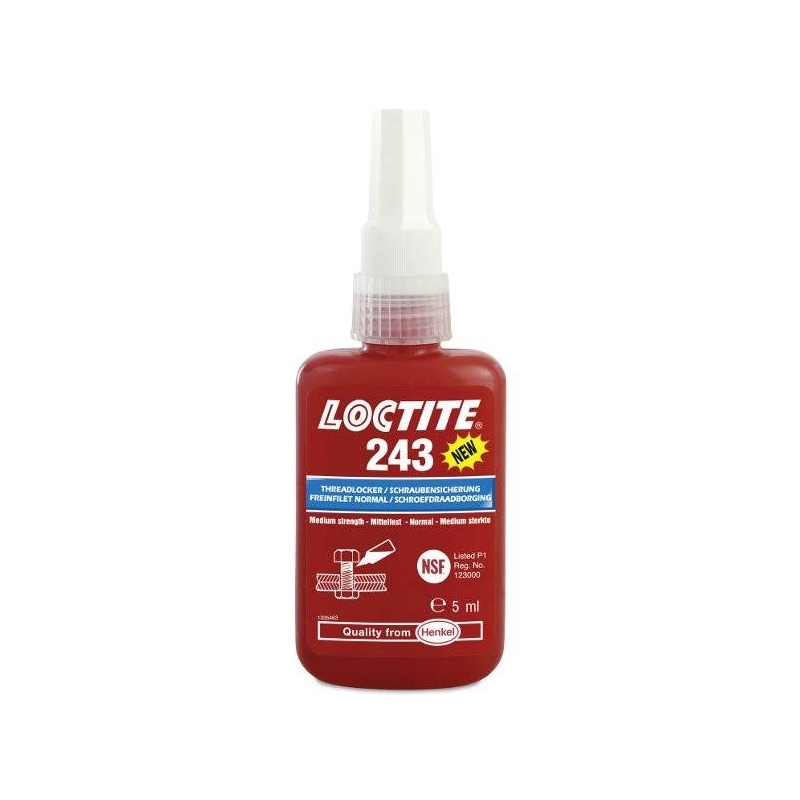 LOCTITE 243 Medium Strength - 5ml Sticlă Figura 1