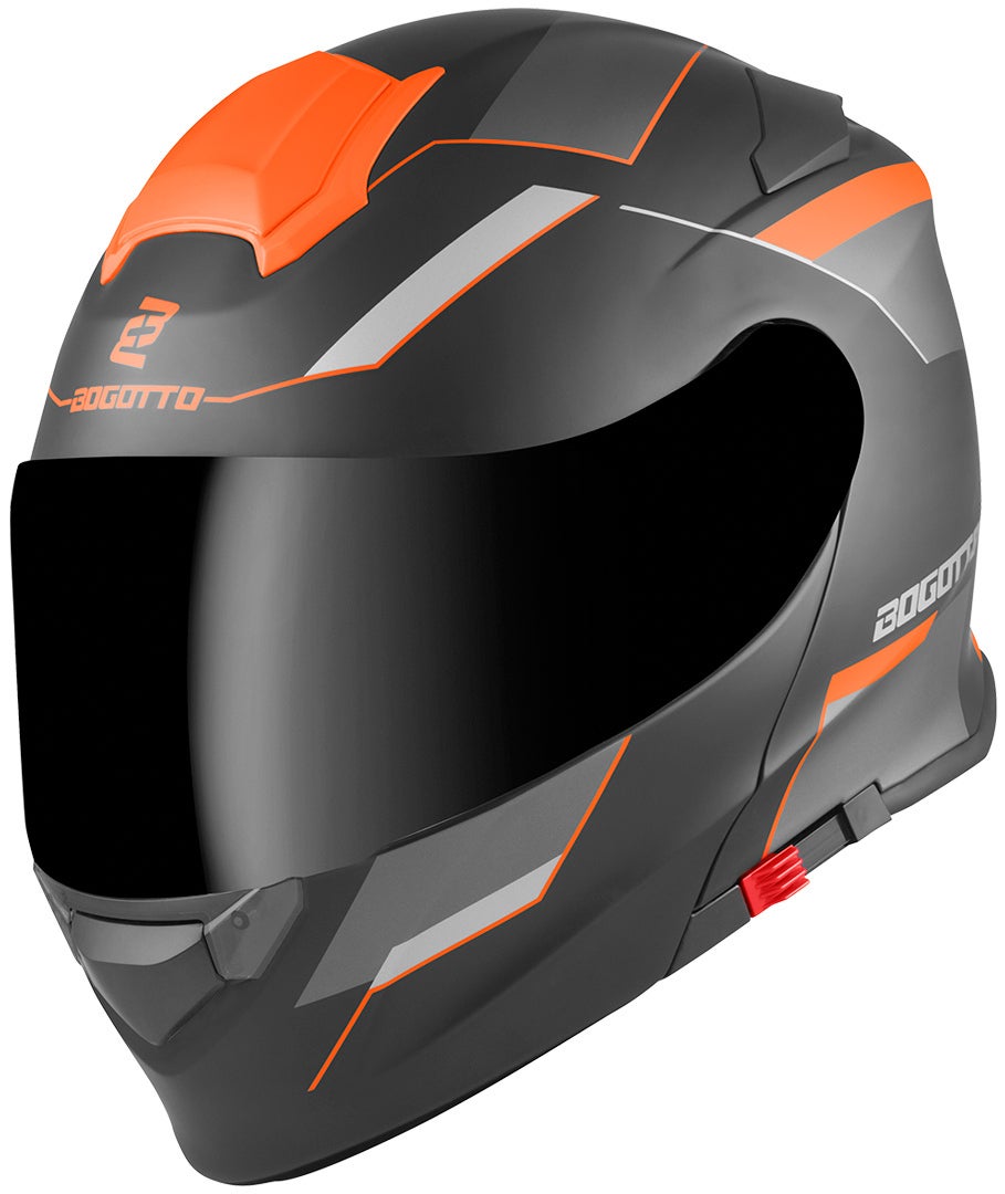 Bogotto V271 Delta Hjelm sort mat/orange 2XL Figur 2