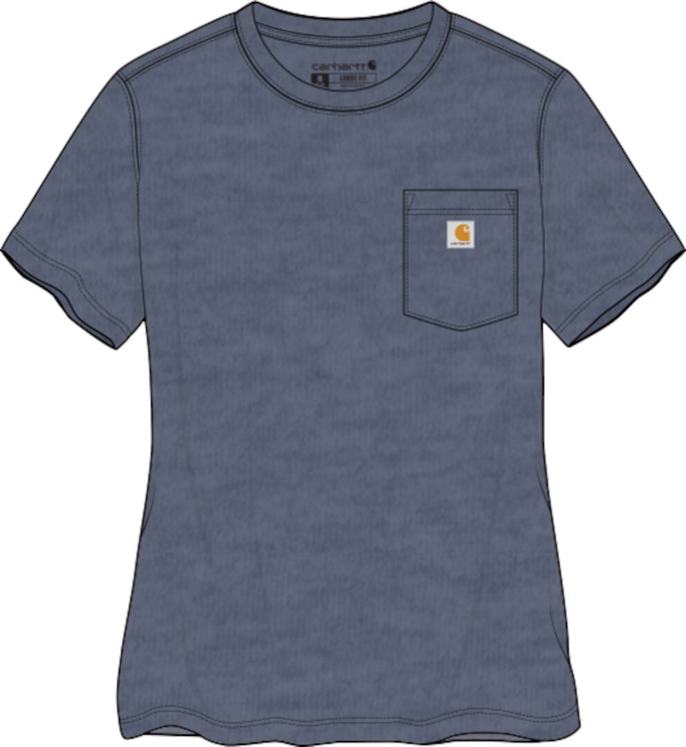 Carhartt Workwear Pocket Dame T-Shirt blå/grå S Figur 2