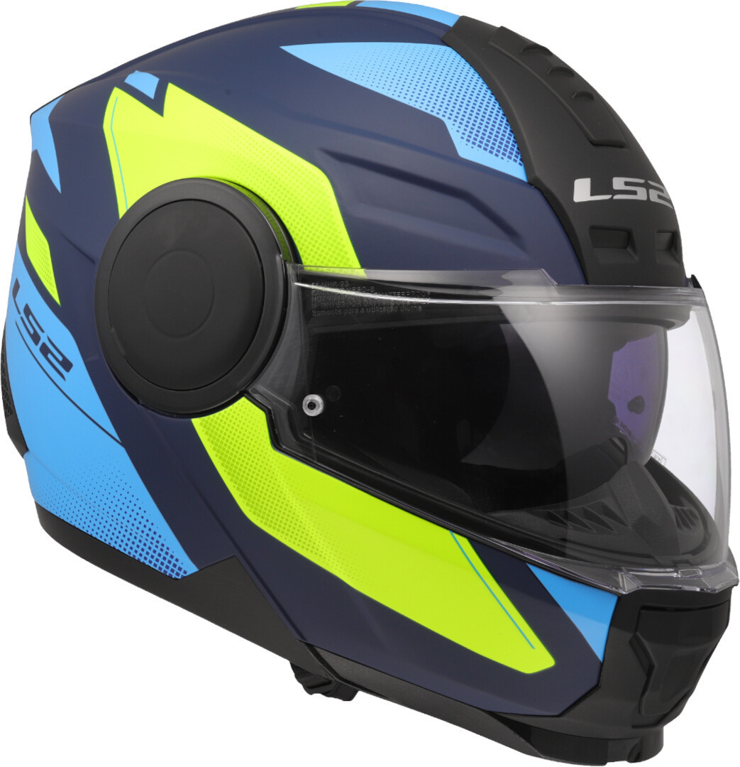 LS2 FF902 Scope II Duria Capacete azul fosco/amarelo neon L (59/60) Figura 7