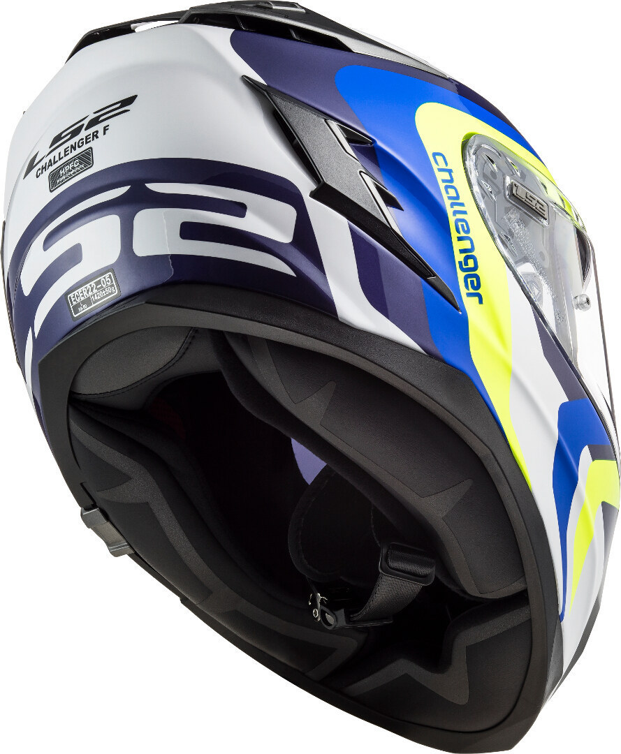 LS2 FF327 Challenger Galactic Helmet white/yellow/blue S (55/56) Figure 10