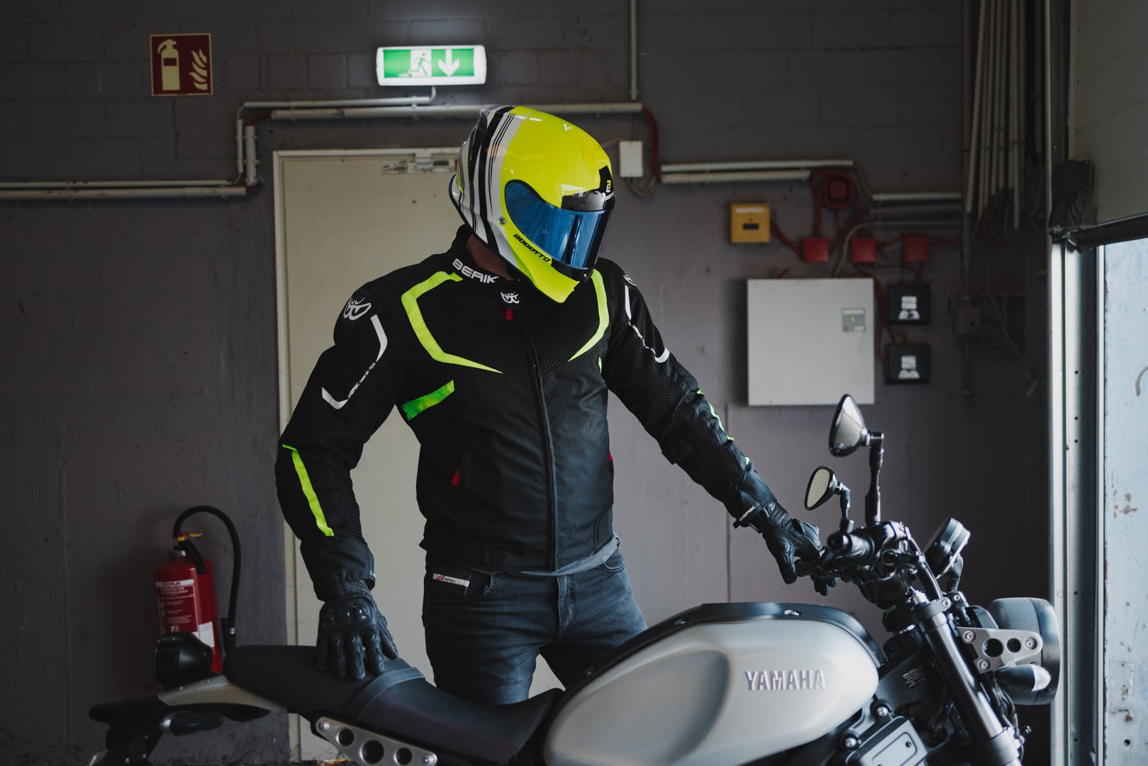 Berik X-Speed Air Motorcycle Textile Jacket black/white/neon-yellow 60 Figure 5