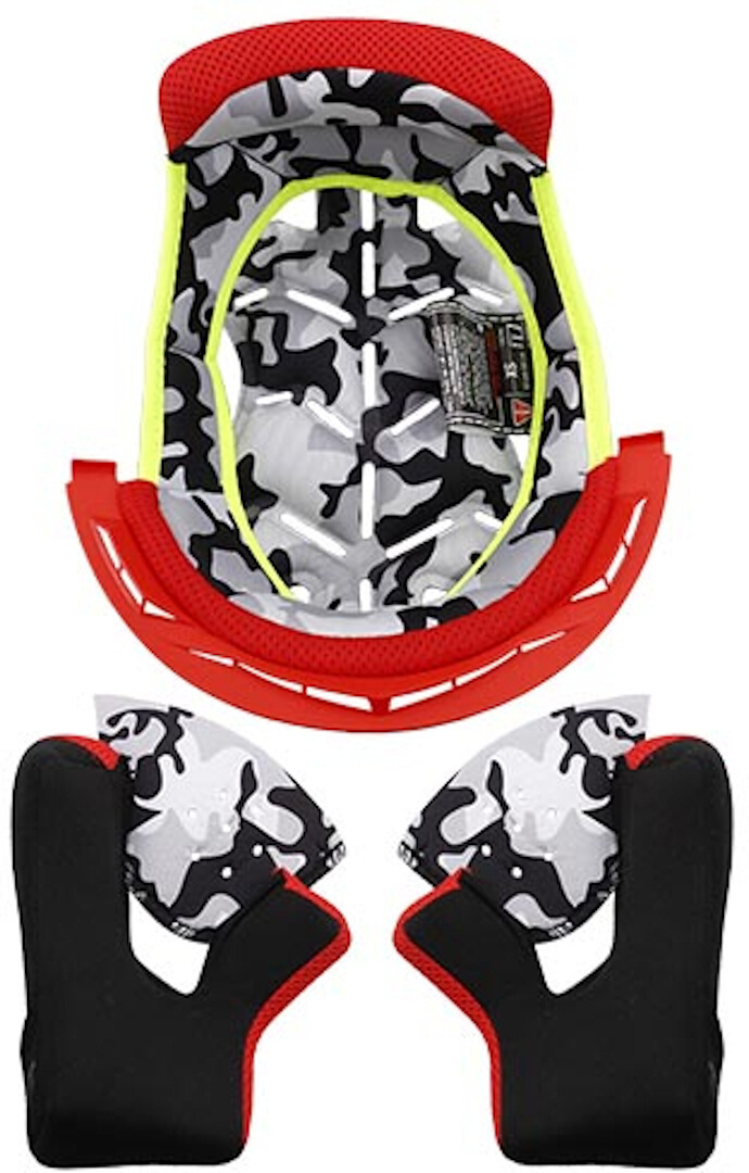 LS2 MX437 Fast Evo Inner Lining & Cheek Pads red S Figure 1
