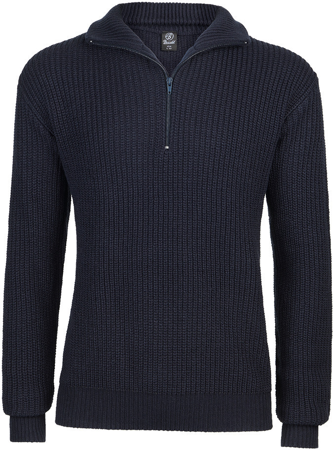 Brandit Men's Navy Blue Marine Pullover Troyer