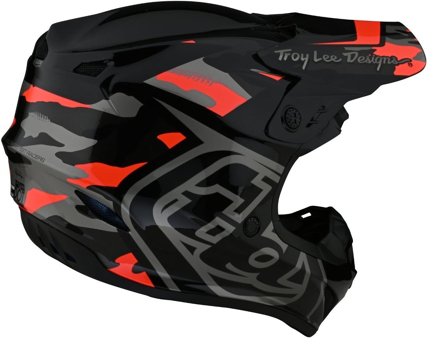 Troy Lee Designs GP Overload Camo Capacete de Motocross preto/vermelho XL Figura 5
