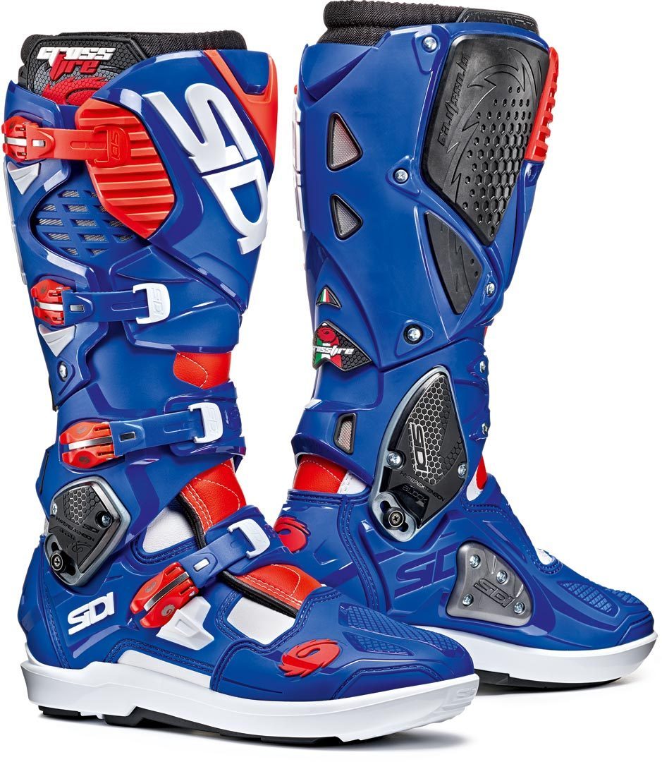 Sidi Crossfire 3 SRS Motocross Boots blue/white/red 41 Figure 1