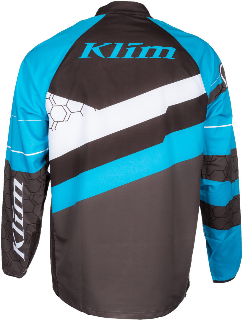 Klim Revolt Pull Motocross bleu/gris M Figure 4