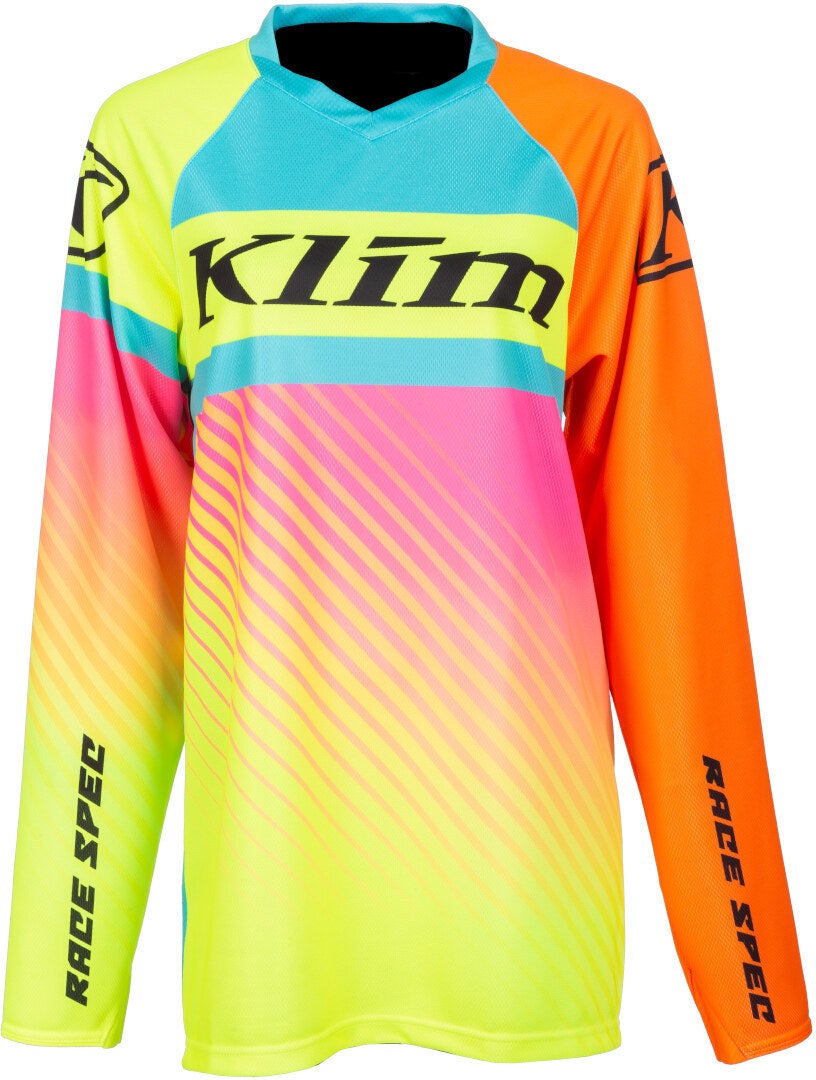Klim Revolt Snowmobile Jersey yellow/turquoise/magenta XL Figure 1
