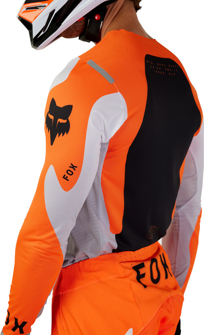 FOX Flexair Magnetic Motocross Jersey orange/schwarz/weiß M Abbildung 3