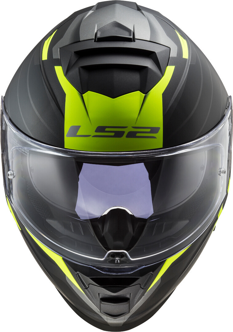 LS2 FF800 Storm Nerve Hjelm sort mat/neon L (59/60) Figur 2