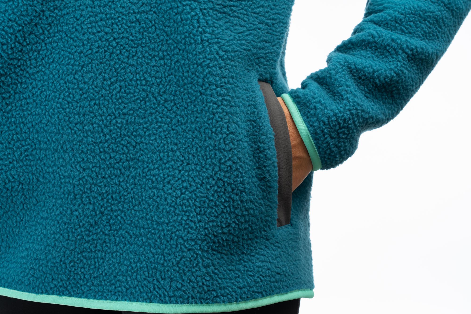 Klim High Pile Mountain Damen Fleece Pullover grün/blau L Abbildung 6